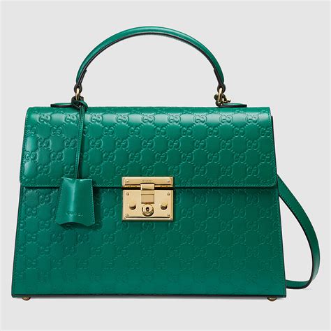 WOMEN'S LUXURY GREEN TOP HANDLE BAGS 